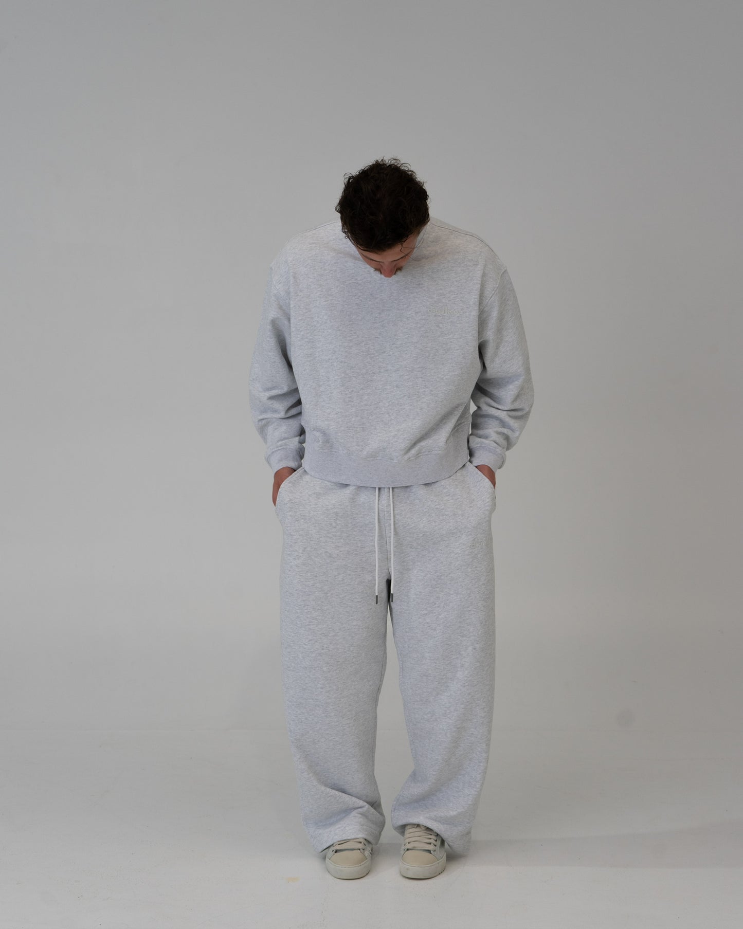 Lounge Track Pant Straight Leg - LIGHT GREY