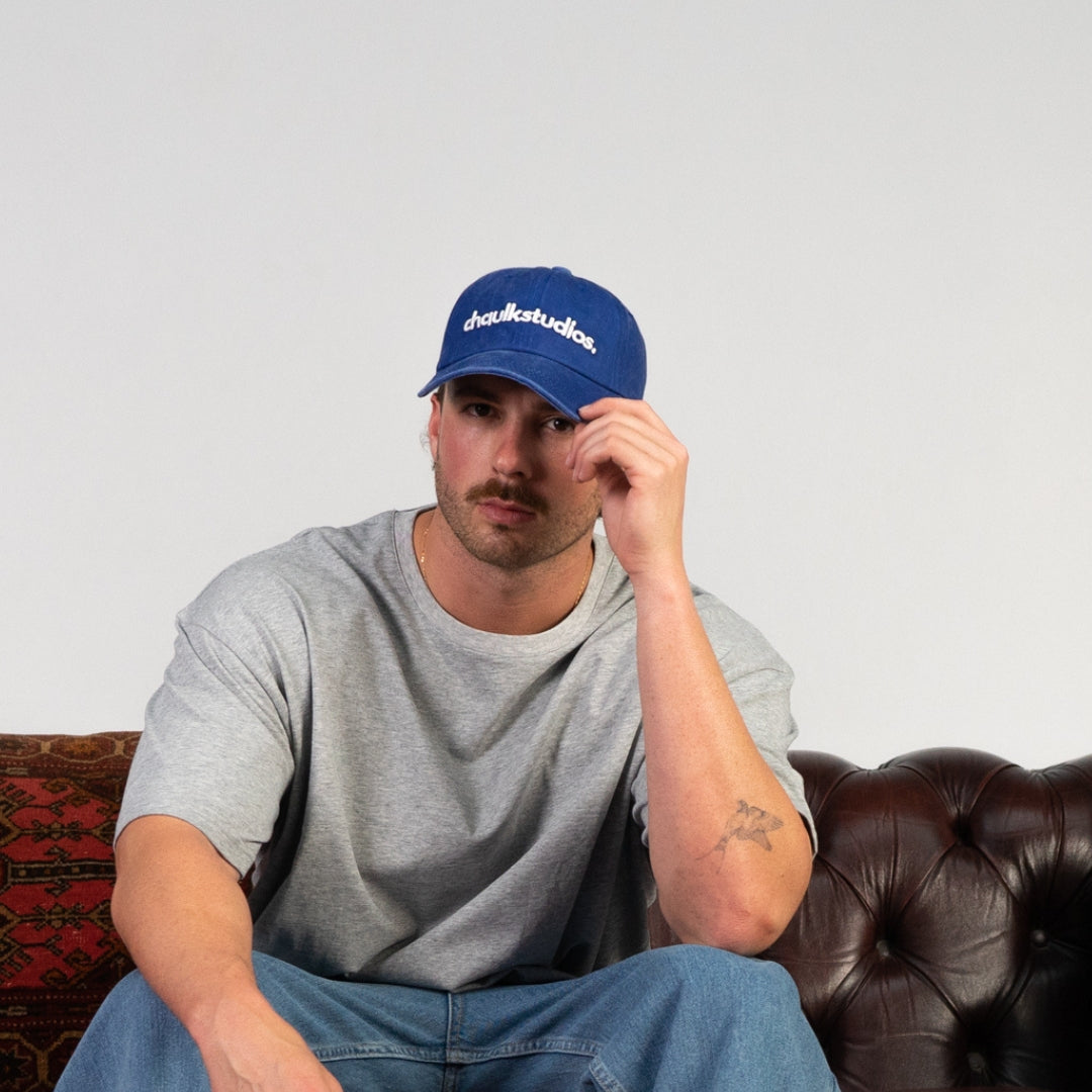 Chaulk Studio's Baseball Cap - Ocean Blue