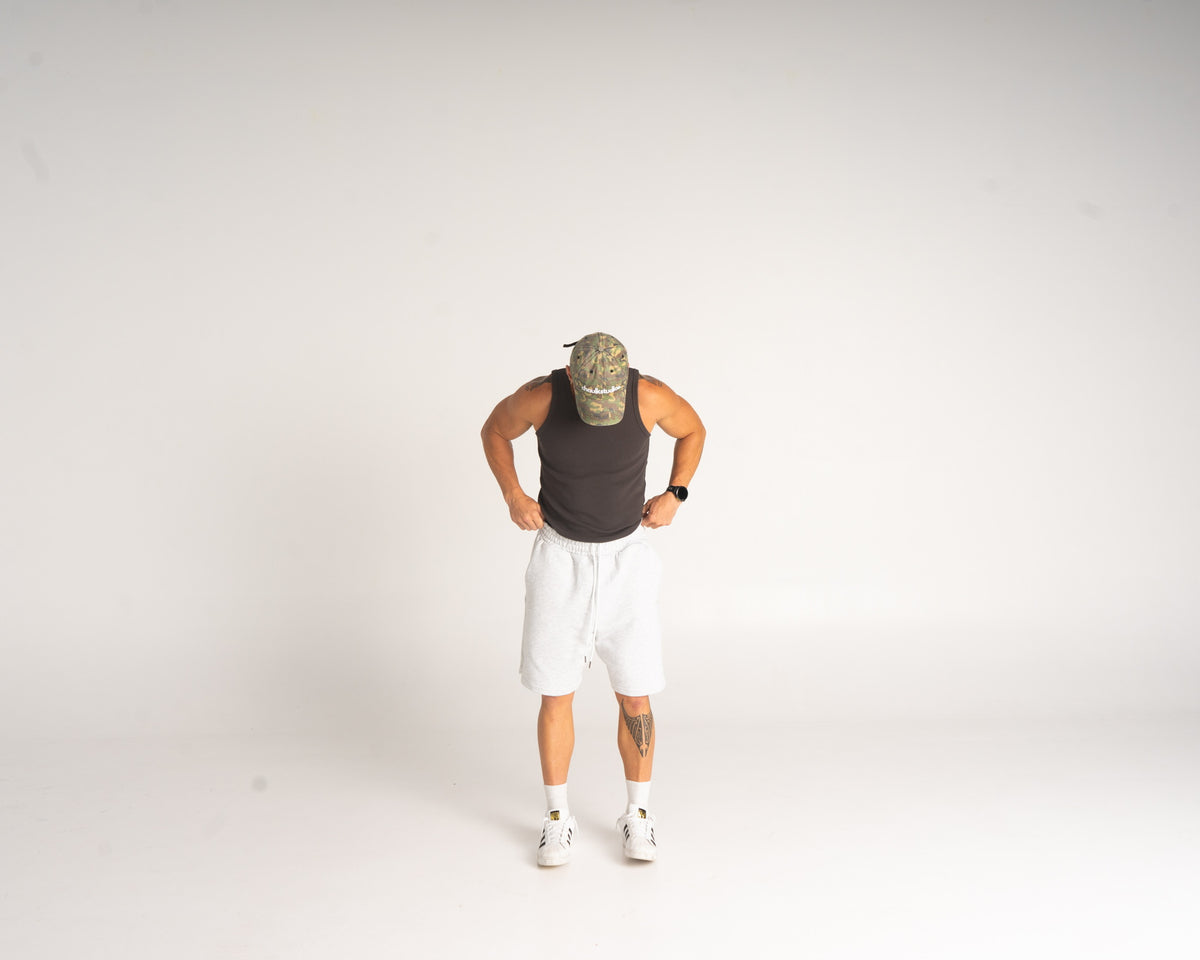 Ribbed Tank - Charcoal
