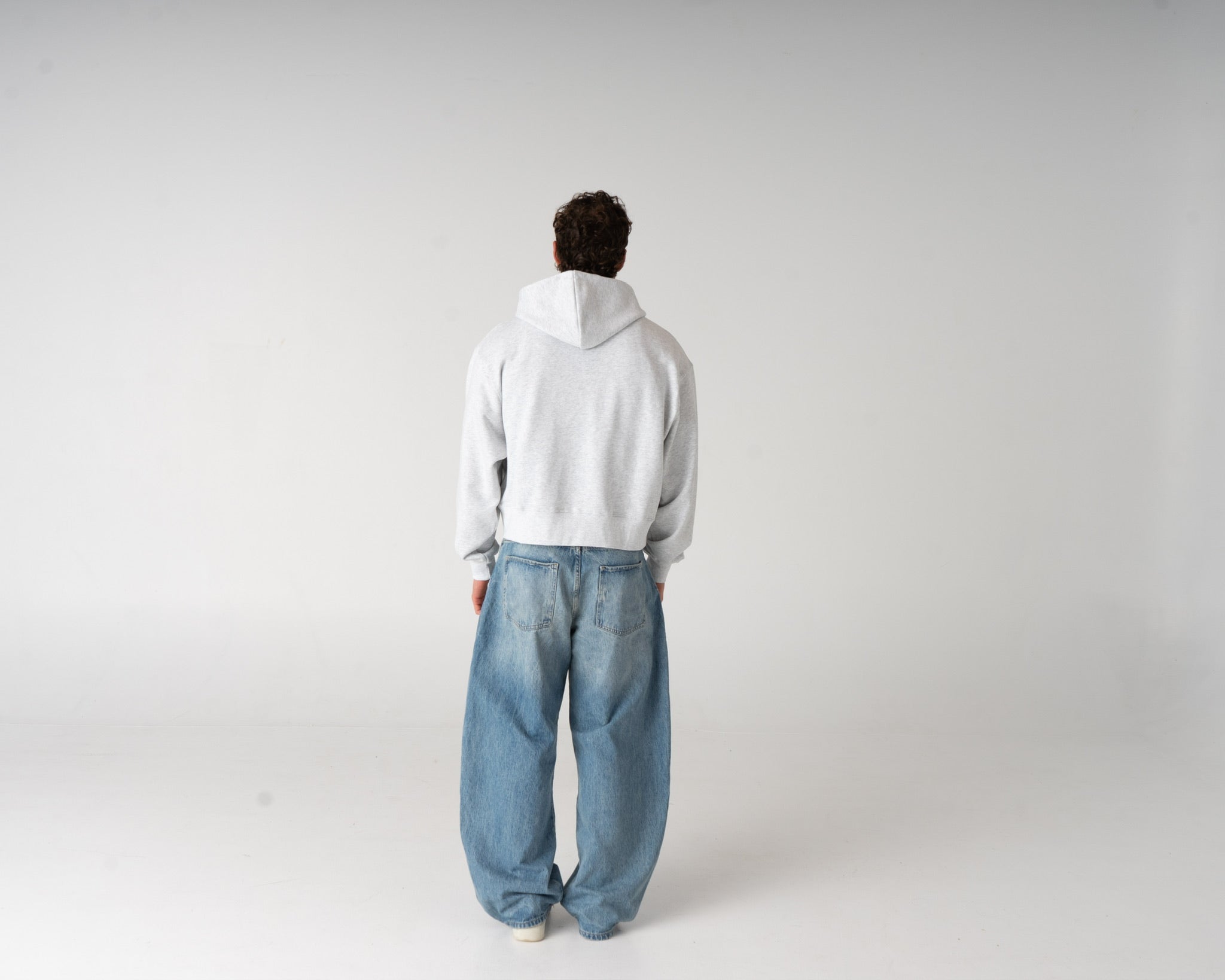 Lounge Zipped Hoodie - LIGHT GREY