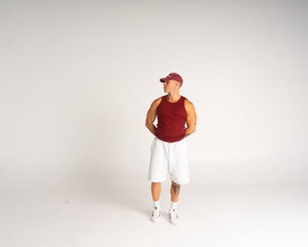 Ribbed Tank - Red