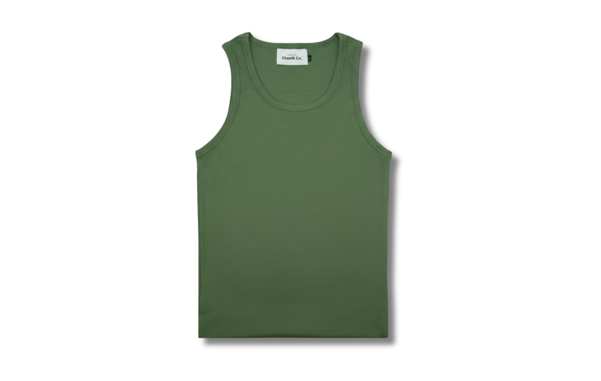Ribbed Tank - Fern