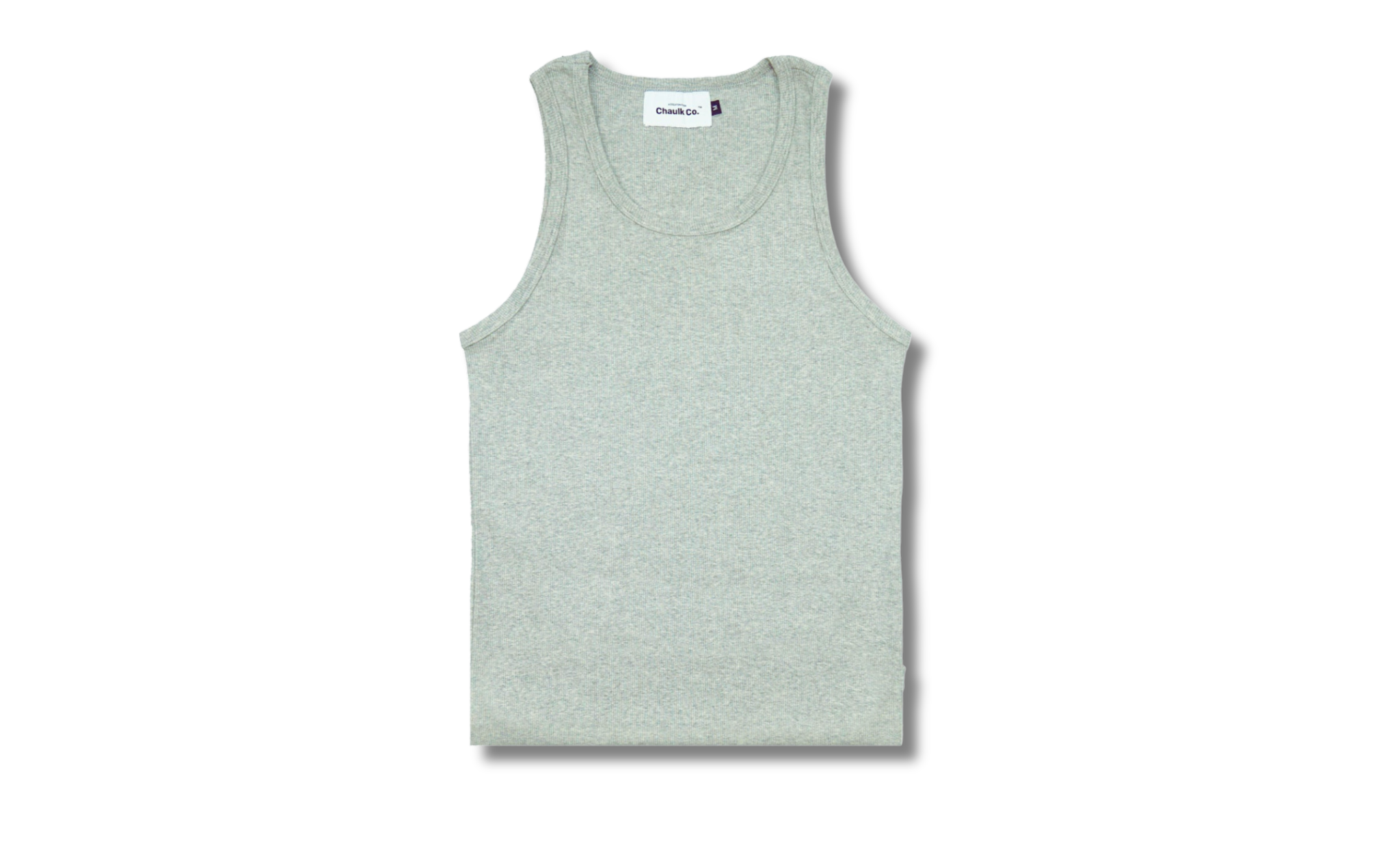 Ribbed Tank - Grey