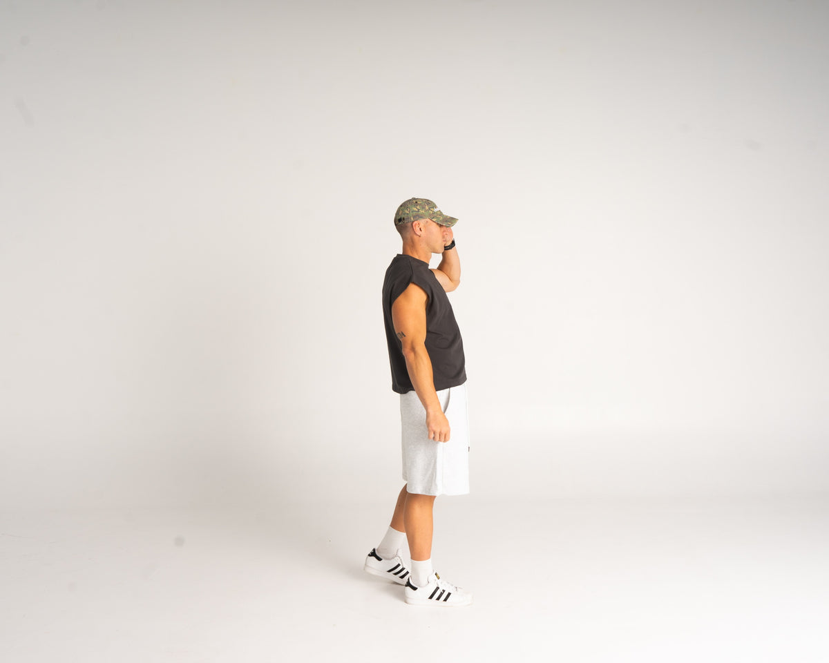Muscle Tee - Charcoal