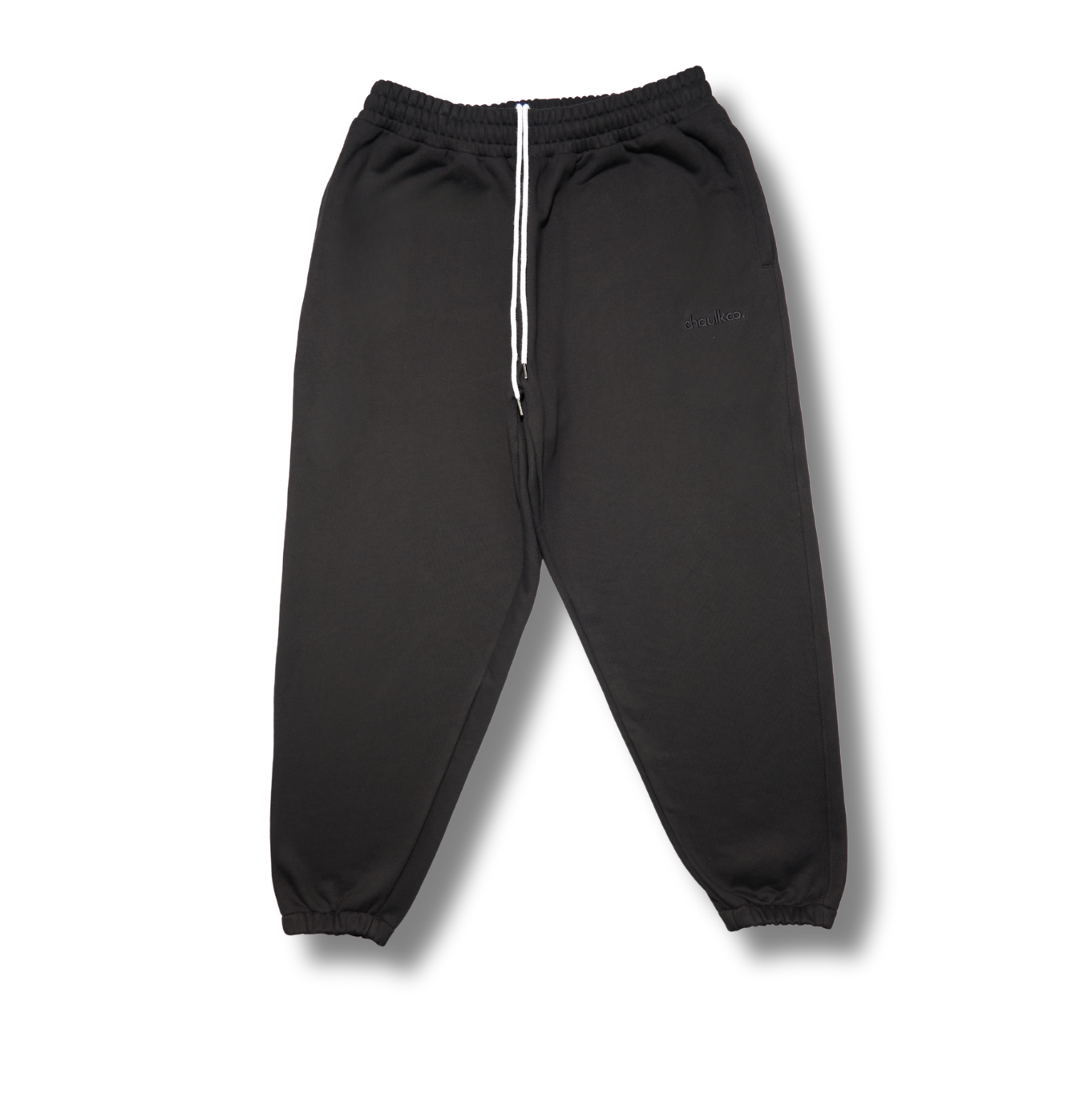 Lounge Track Pant Cuffed - BLACK