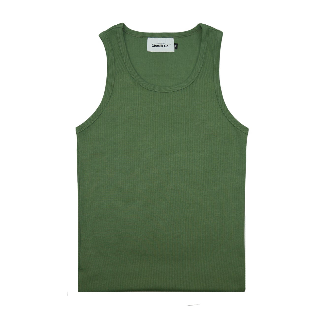 Ribbed Tank - Fern