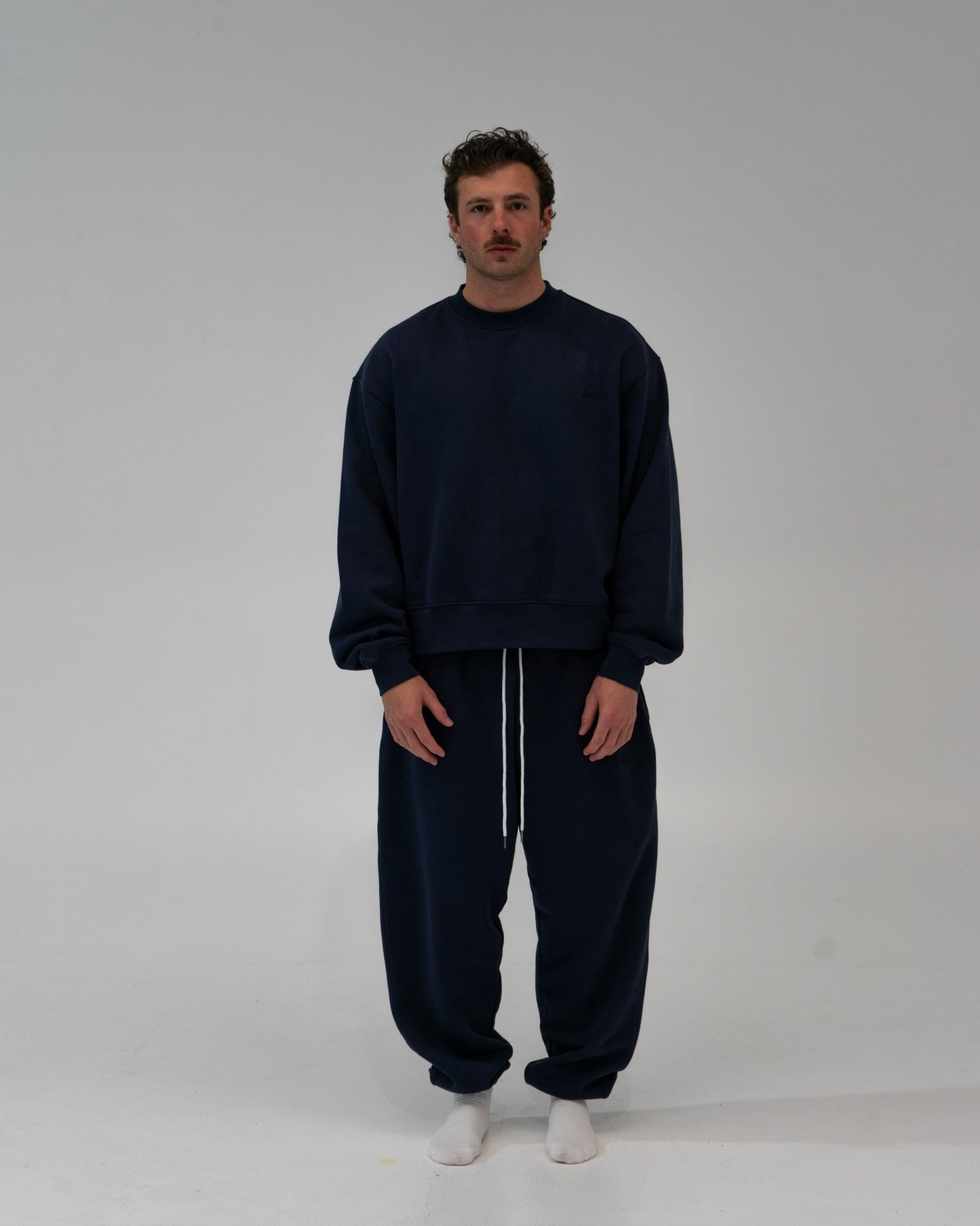 Lounge Track Pant Cuffed - NAVY