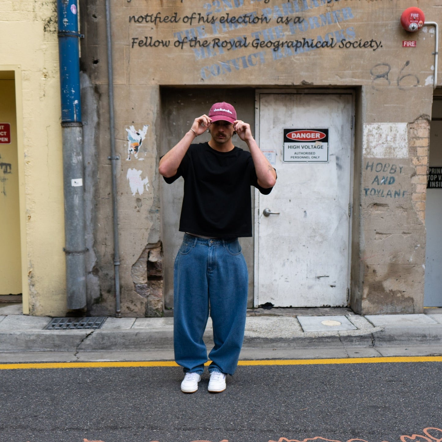 Chaulk Studio's Baseball Cap - Wine Red