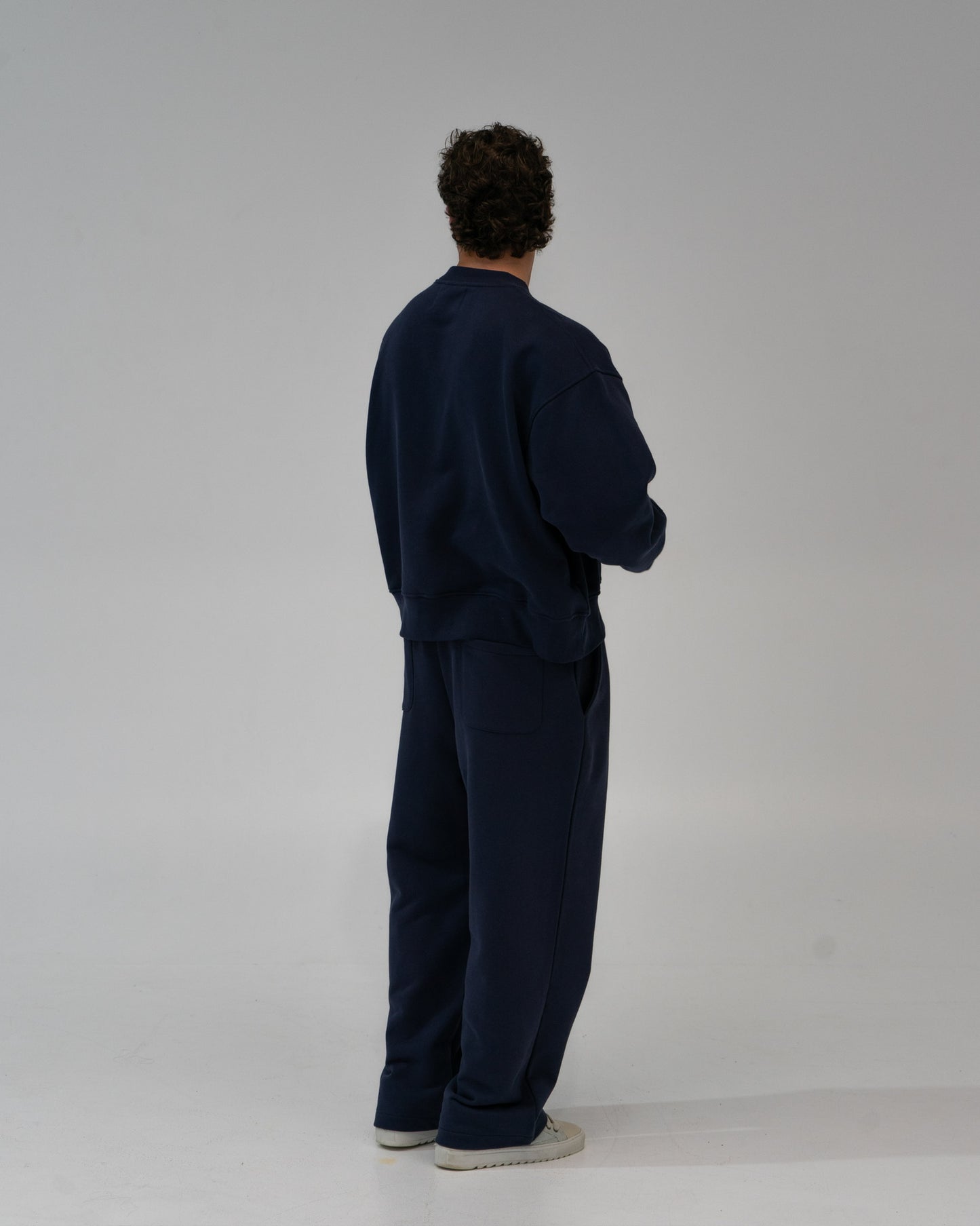 Lounge Track Pant Straight Leg - NAVY