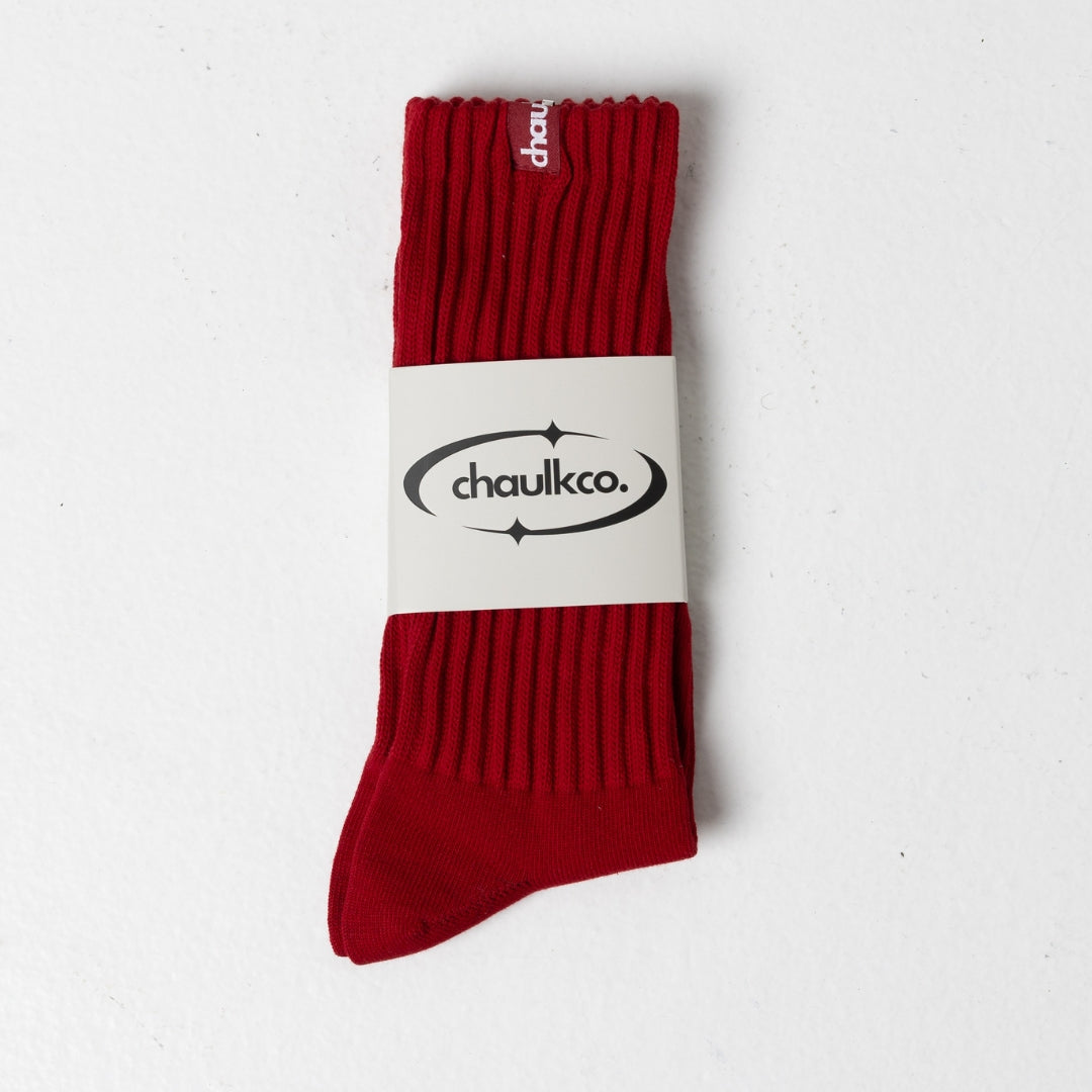 Signature Socks - Red/Red