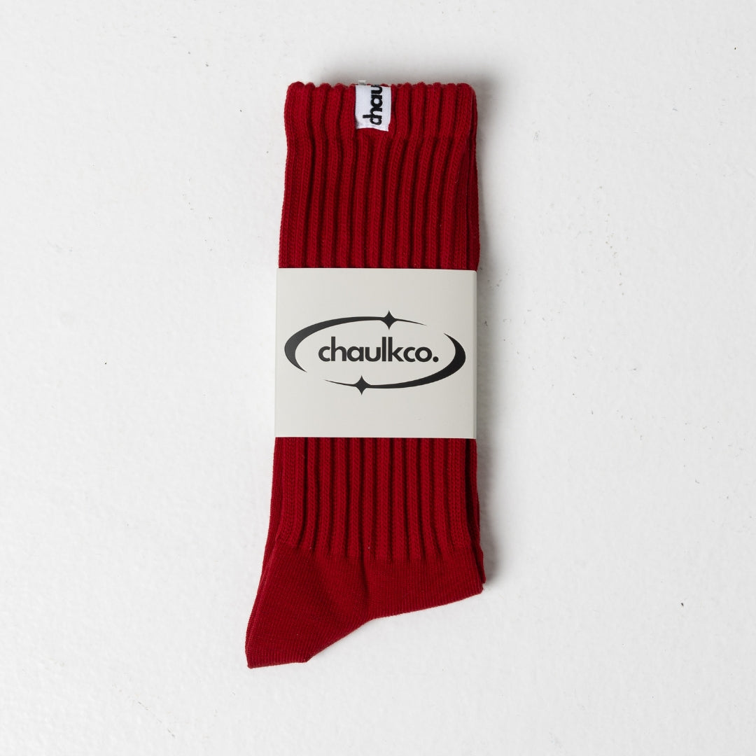 Signature Socks - Red/White