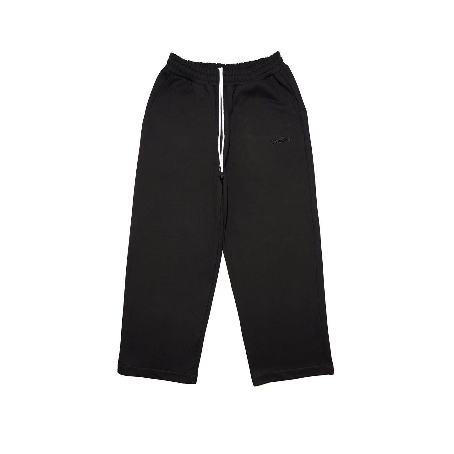 Lounge Track Pant Straight Leg  - BLACK
