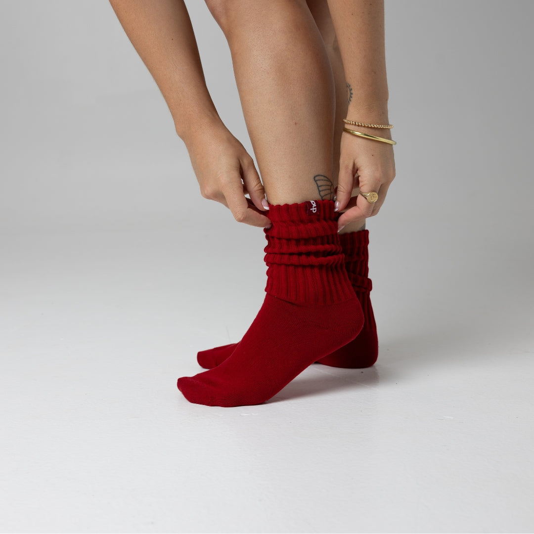 Signature Socks - Red/Red