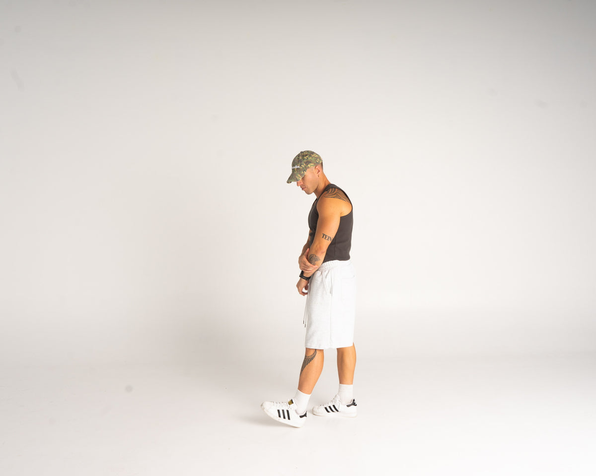 Ribbed Tank - Charcoal