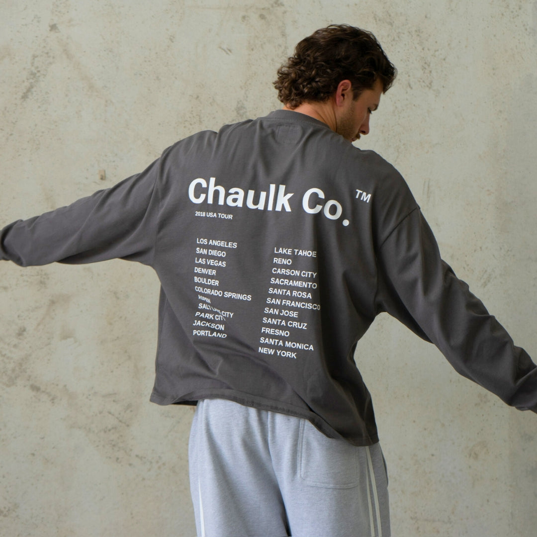 USA Tour Charcoal - Long Sleeve