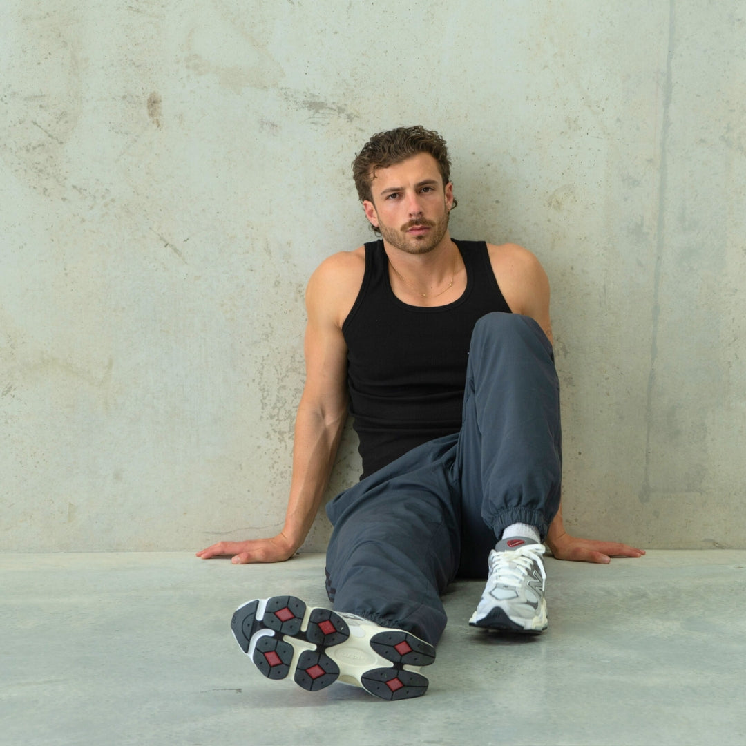 Ribbed Tank - Black