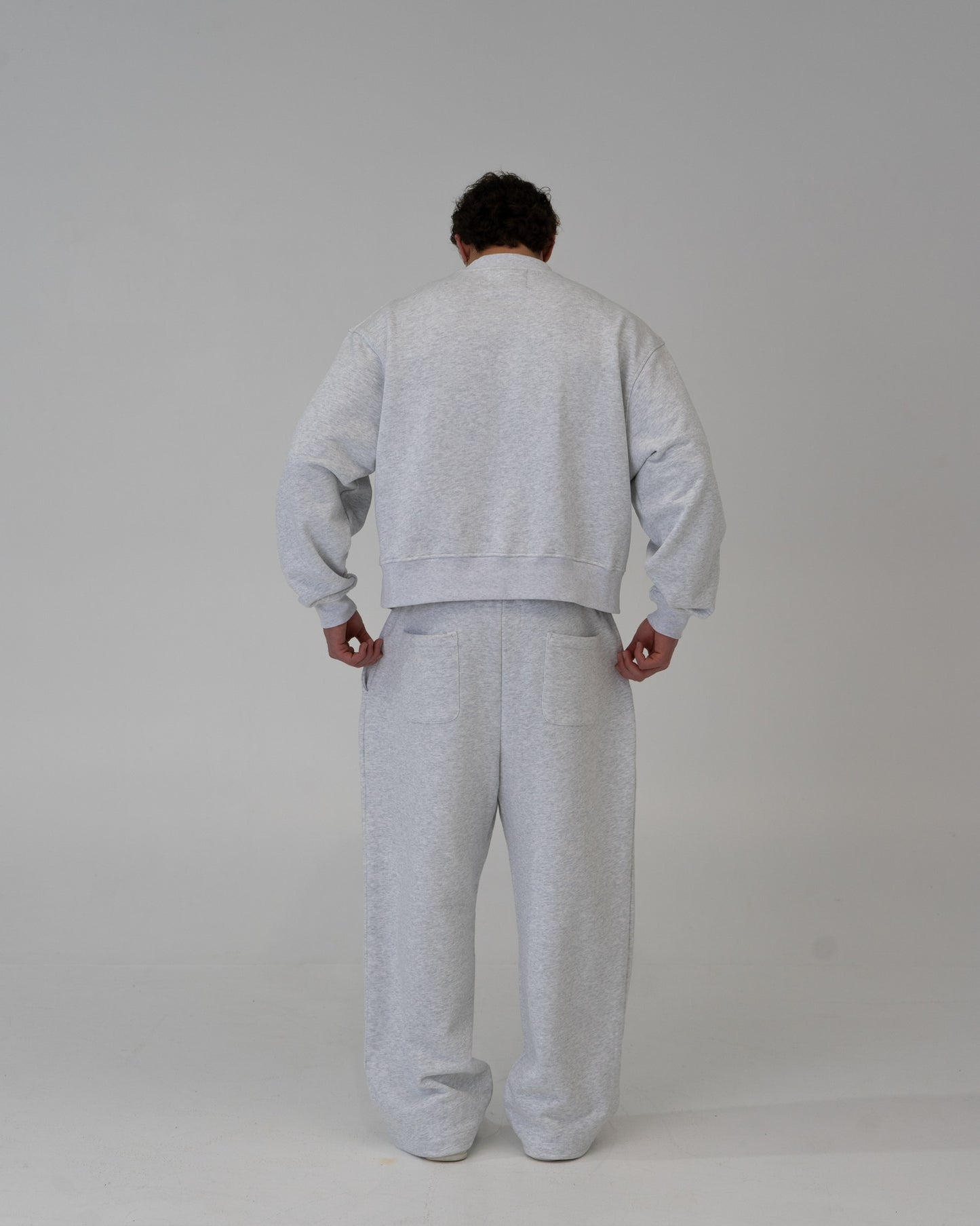 Lounge Track Pant Straight Leg - LIGHT GREY