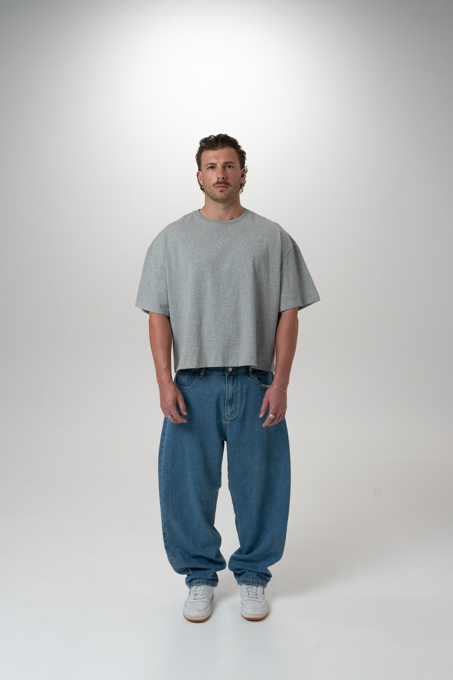 Wide Leg Jeans - Dark Blue