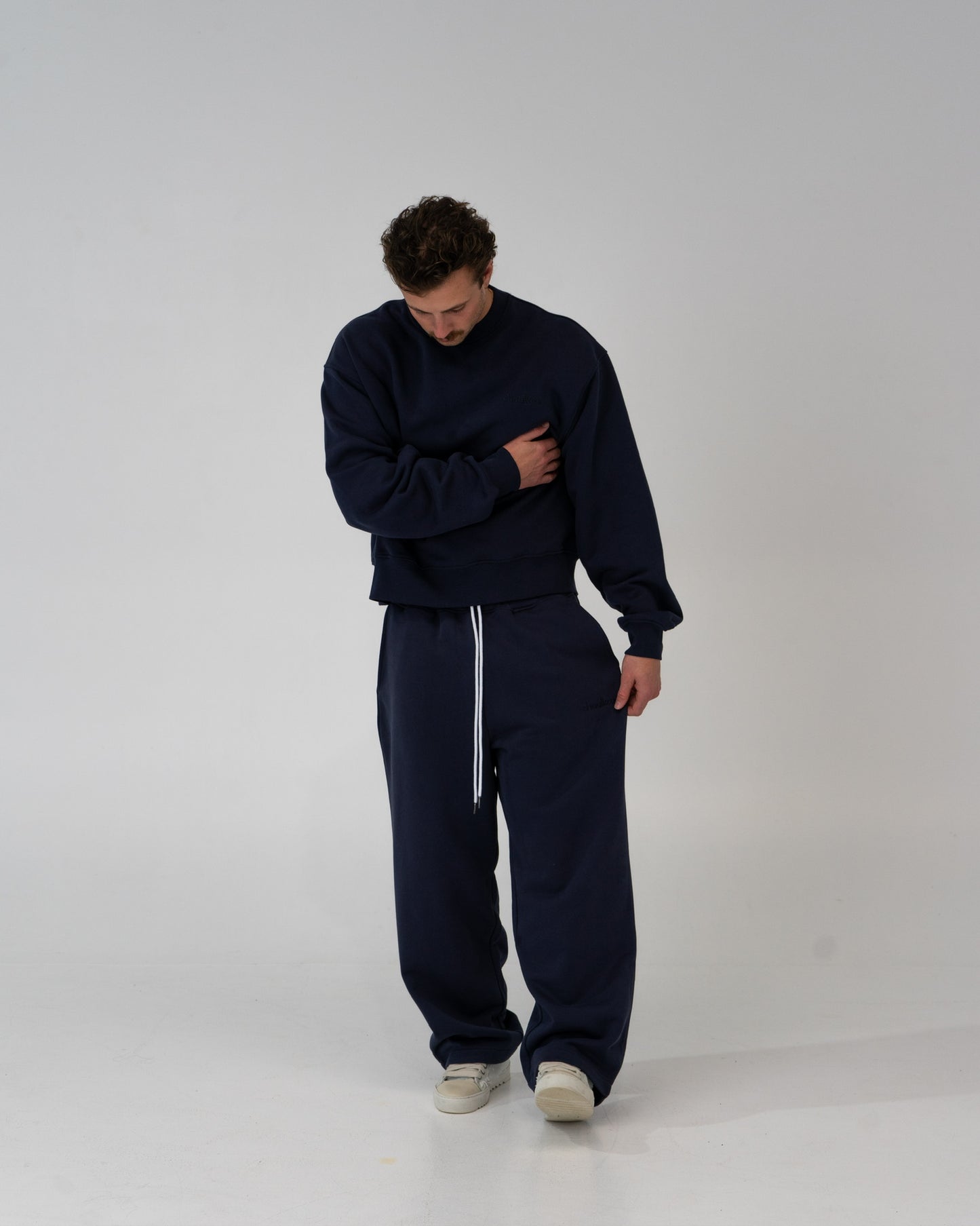 Lounge Track Pant Straight Leg - NAVY