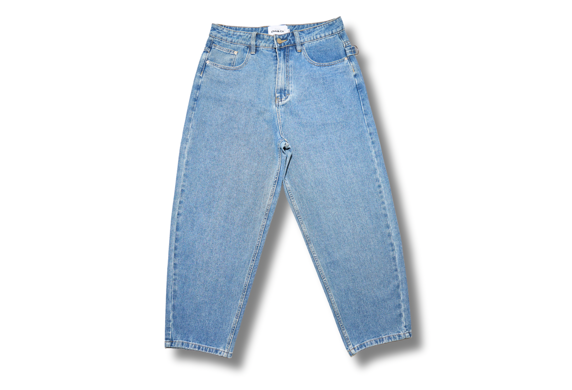 Wide Leg Jeans - Dark Blue