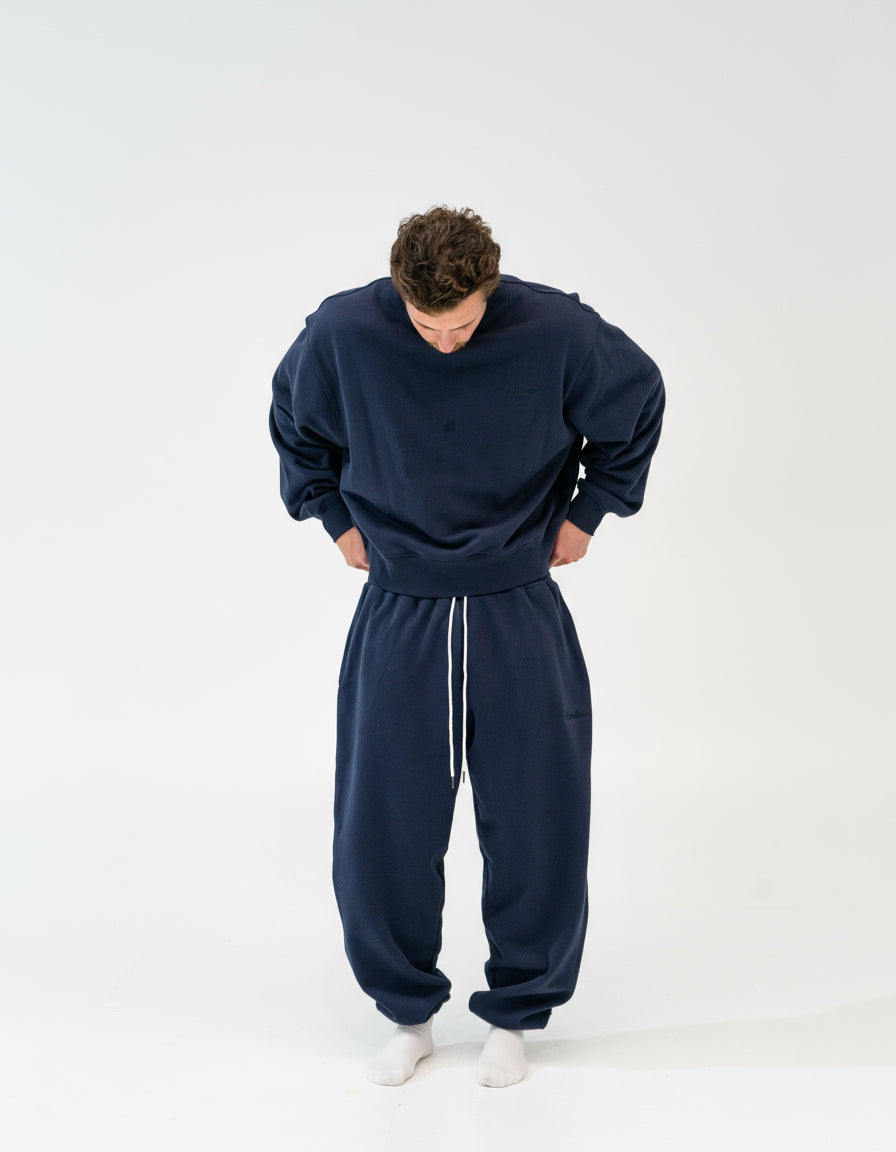Lounge Track Pant Cuffed - NAVY