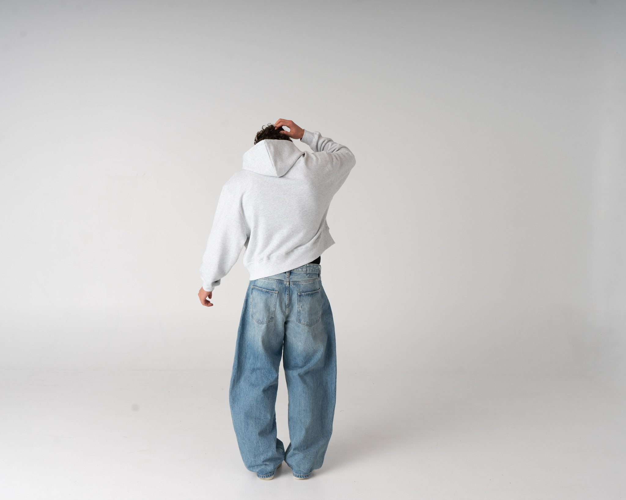 Lounge Zipped Hoodie - LIGHT GREY