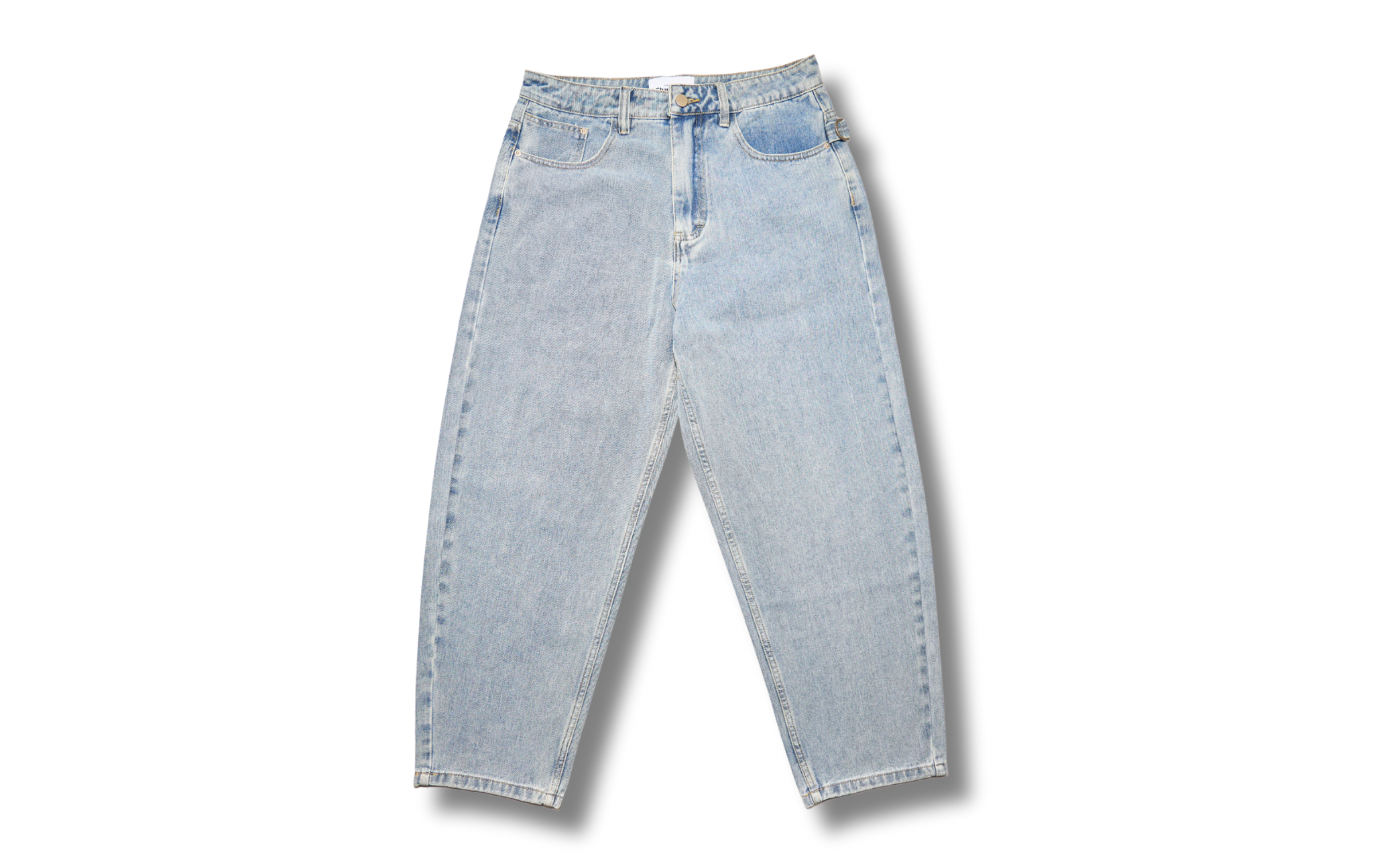 Wide Leg Jeans - Light Blue