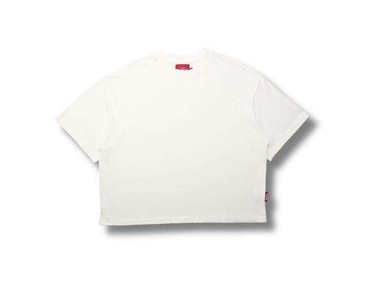 Cropped Tee - White