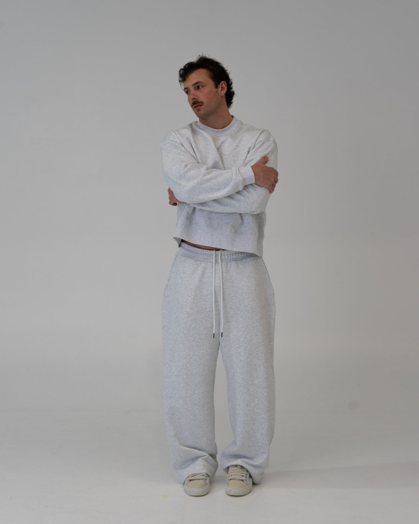 Lounge Track Pant Straight Leg - LIGHT GREY