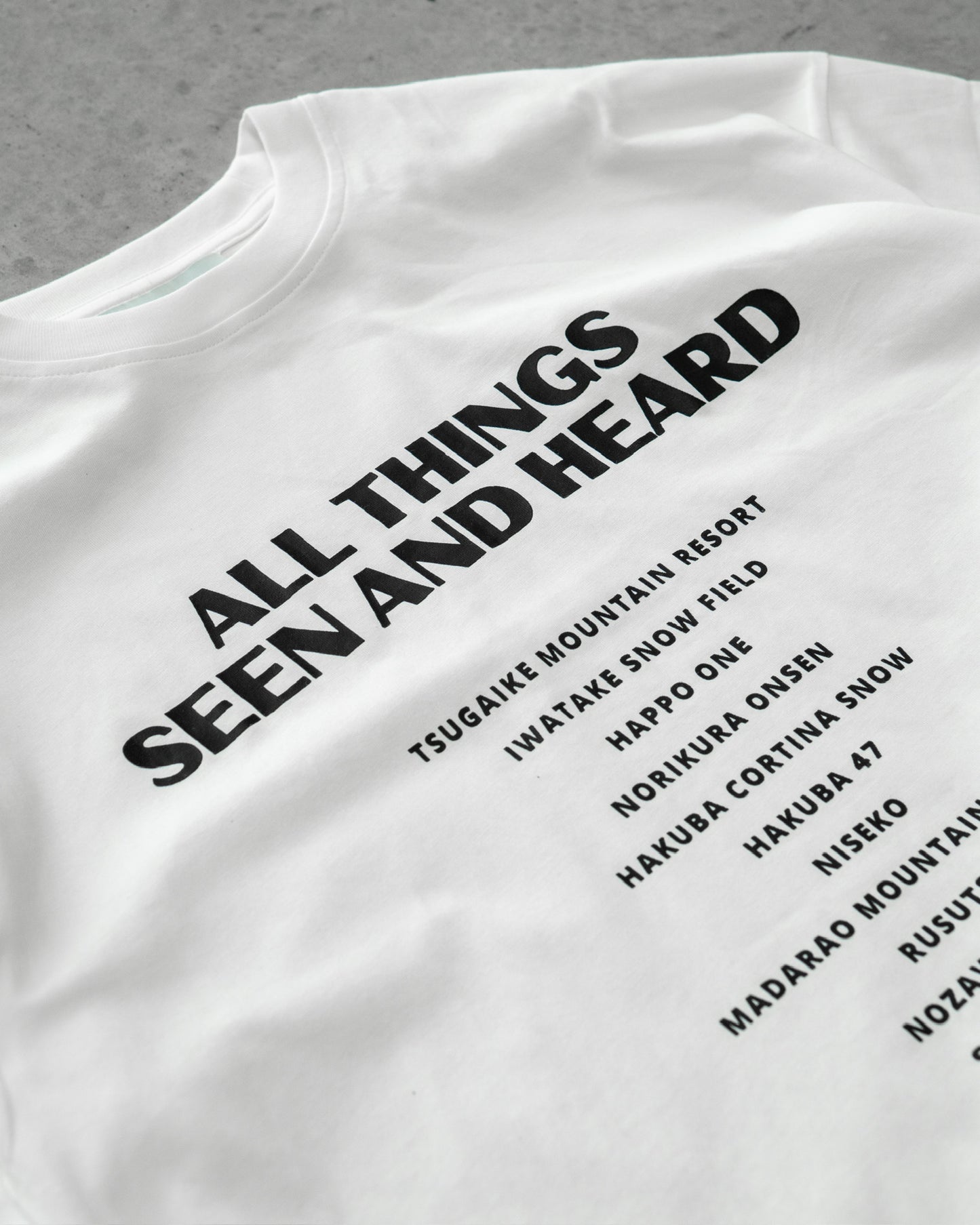 All Things Seen - White/ Black