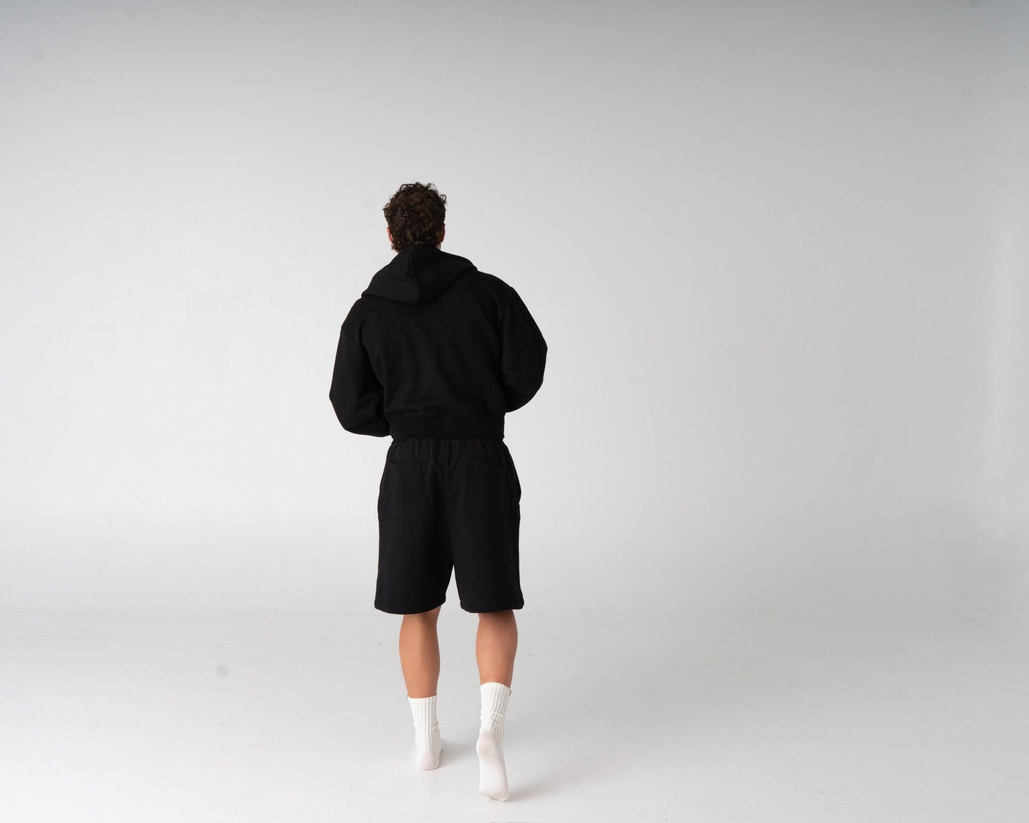 Lounge Zipped Hoodie - BLACK