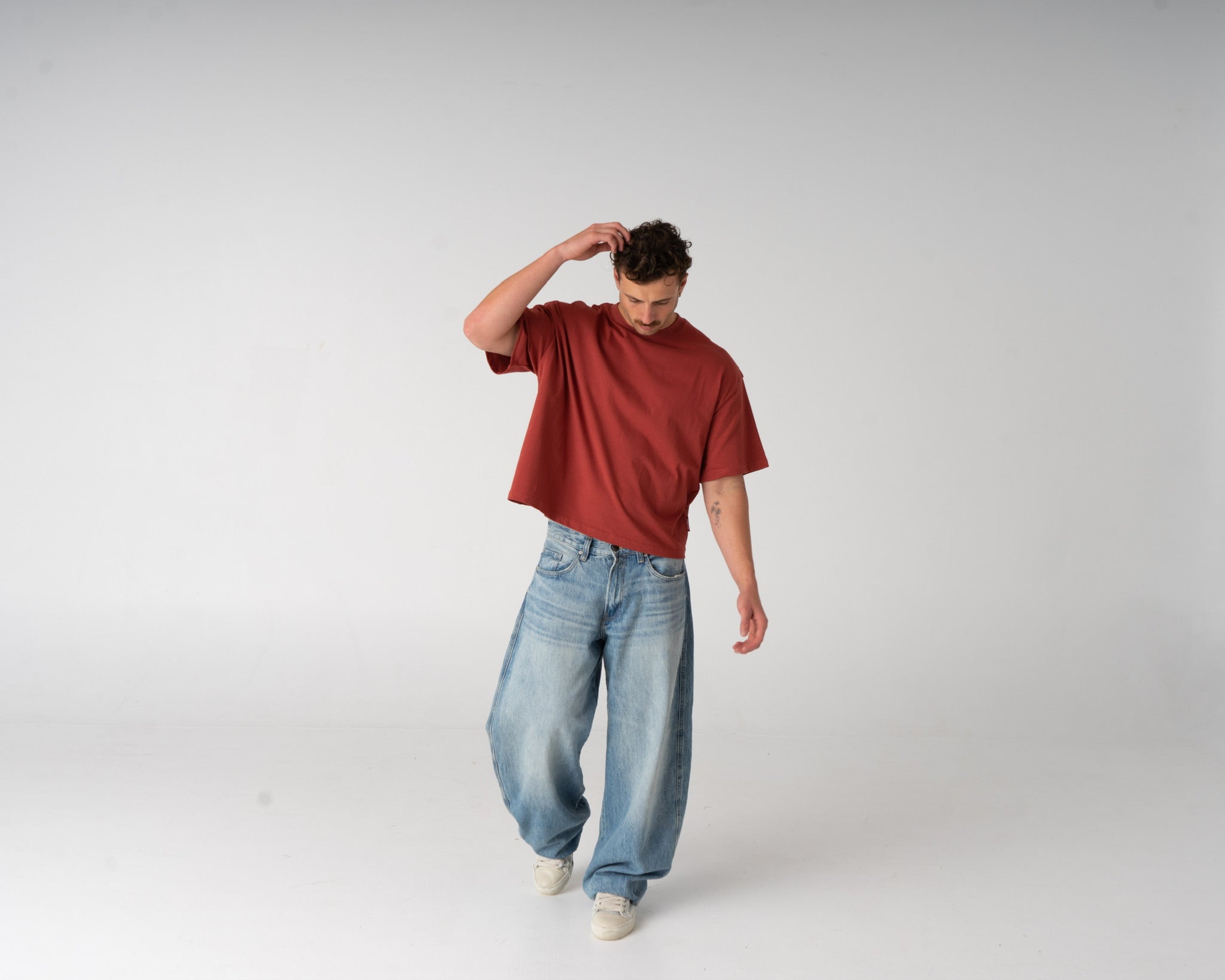 Cropped Tee - Red