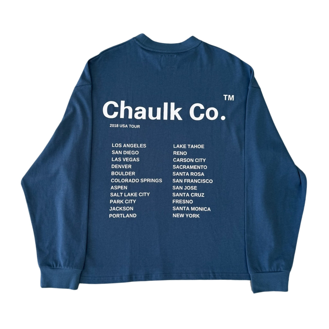 USA Tour Navy Blue - Long Sleeve