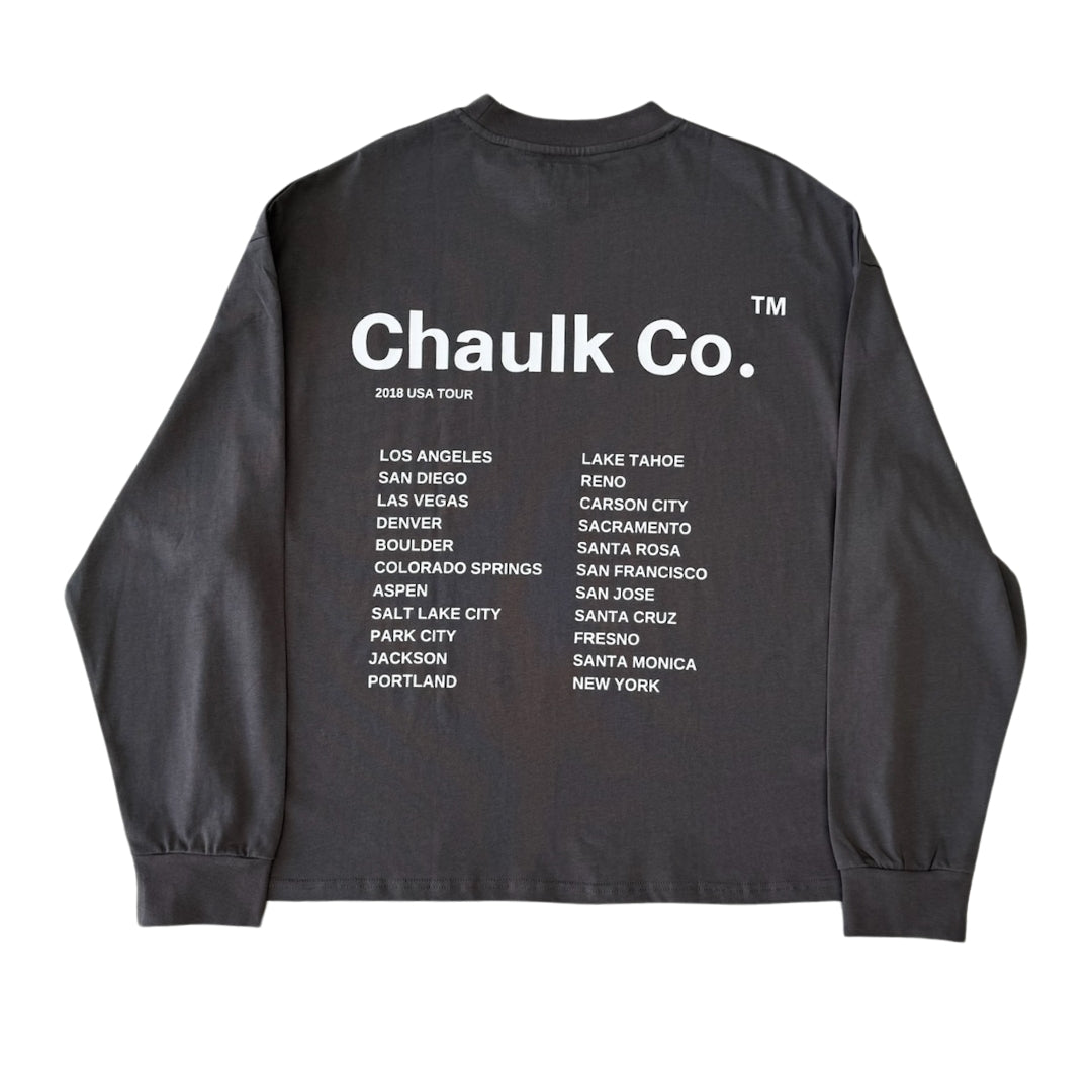 USA Tour Charcoal - Long Sleeve