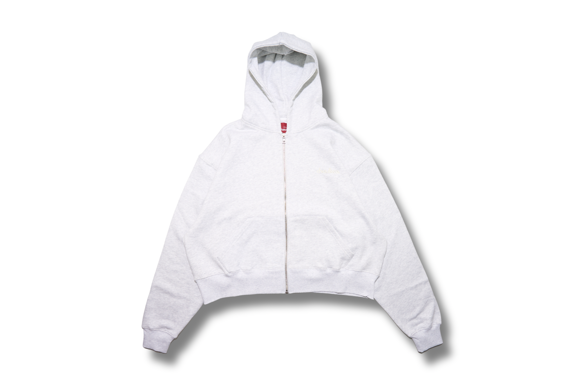 Lounge Zipped Hoodie - LIGHT GREY