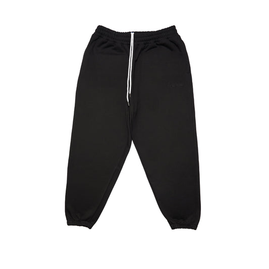 Lounge Track Pant Cuffed - BLACK