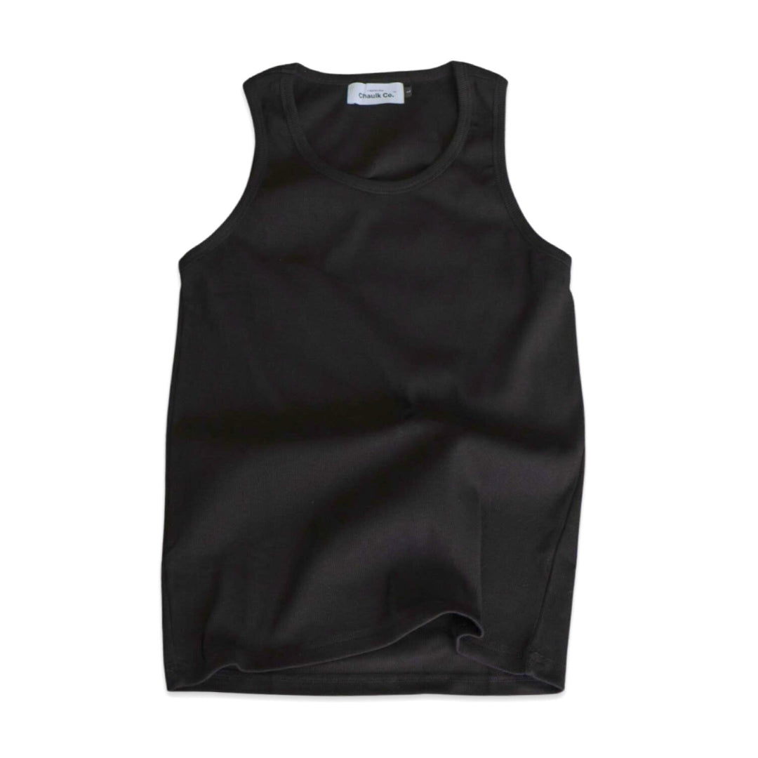 Ribbed Tank - Black