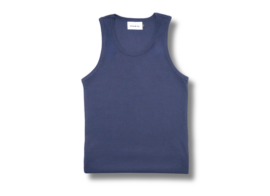 Ribbed Tank - NAVY