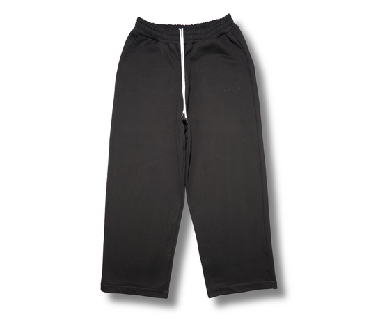 Lounge Track Pant Straight Leg  - BLACK