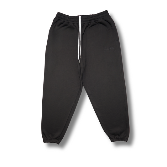 Lounge Track Pant Cuffed - BLACK