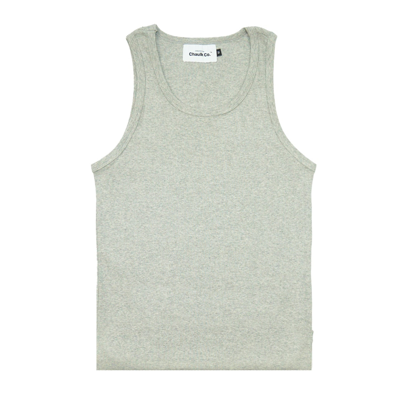 Ribbed Tank - Grey – Chaulk Co.